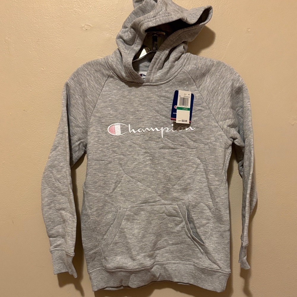 Champion Kids Light Gray Hoodie